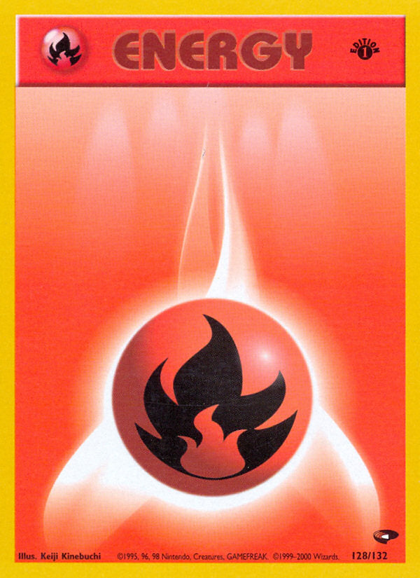 Gym Challenge Fire Energy #128/132 first edition
